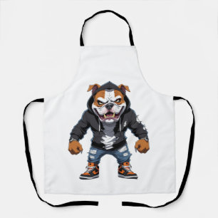 Urbaner Alpha Bulldogge � Street Style Maskottchen Schürze