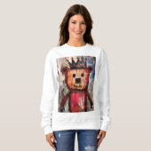 Urbaner Bärenkönig GRAFFITI Sweatshirt (Vorne ganz)