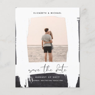Urbaner Chic Minimalistischer PHOTO Save The Dates Flyer