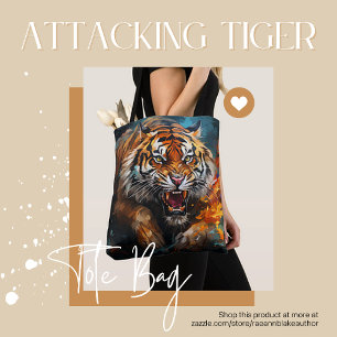 Urbaner Dschungel angreift Tiger Totasche Tasche