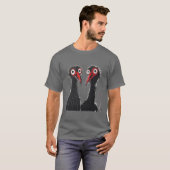 Urbaner Dschungel: Graffiti-artige Geier im Flug T-Shirt (Vorne ganz)