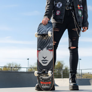 Urbaner Emo-Cyberpunk-Girl-Anime-Skateboard-Decke Skateboard