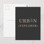 Urbaner Entdecker Postkarte (Vorne/Hinten)