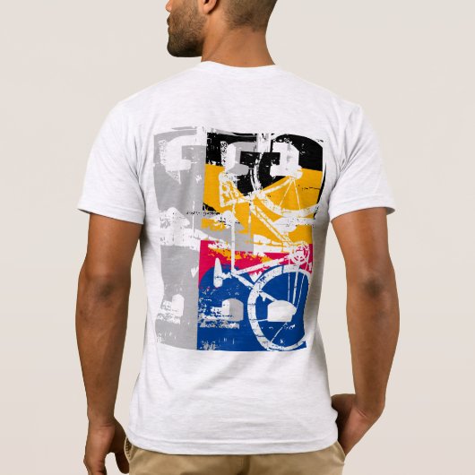 urbaner Fahrradmode T-Shirt (Rückseite)