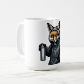 Urbaner Fuchs-Tagger Kaffeetasse (Vorderseite Links)