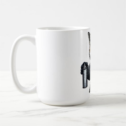 Urbaner Fuchs-Tagger Kaffeetasse (Links)