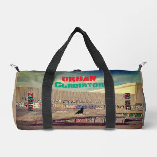 Urbaner Gladiator Ohne Regeln Krähen Druck Cut Sew Duffle Bag