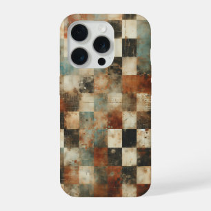 Urbaner Grunge-Kontrollkästchen-Handyhülle - Künst iPhone 15 Pro Hülle