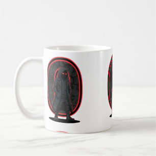 Urbaner Phantom Dark Techwear Kapuzenfigur Streetw Kaffeetasse