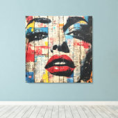 Urbaner Pop Art Canvas Leinwanddruck (Insitu (Holzboden))