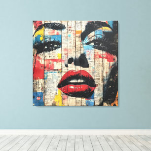 Urbaner Pop Art Canvas Leinwanddruck