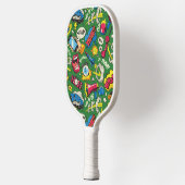 Urbaner Pop Kunstexplosion Pickleball Schläger (Links)
