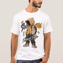 Urbaner Streetwear-Mode-Charakter – Coole Graffiti