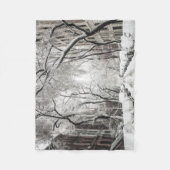 Urbaner Weihnachtsschnee in Brooklyn NY Fleecedecke (Vorderseite)