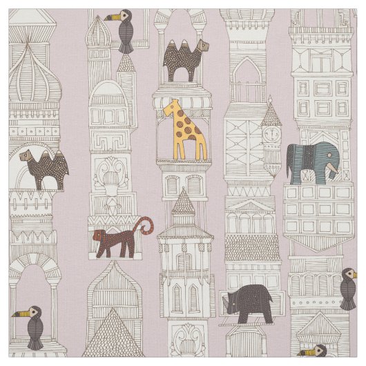 Urbanes Dschungelrosa Stoff (Muster)