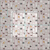 Urbanes Dschungelrosa Stoff (Kachel)