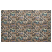 Urbanes Gnom-Tattoo-Muster-Stoff Stoff (Fat Quarter (45,7 x 55,9 cm))