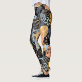 Urbanes Graffiti-Straßenkunstmuster Leggings (Links)