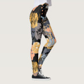 Urbanes Graffiti-Straßenkunstmuster Leggings (Rechts)