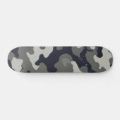 Urbanes Graues Tarnmuster Skateboard (Horizontal)