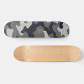 Urbanes Graues Tarnmuster Skateboard (Horizontal)