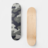 Urbanes Graues Tarnmuster Skateboard (Vorderseite)