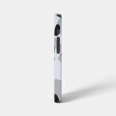 Urbanes Hochkontrast-Tarnmuster iPhone Hülle (Linke Seite)