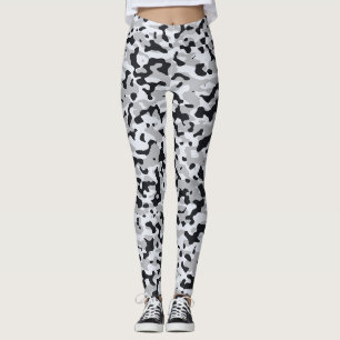 Urbanes Hochkontrast-Tarnmuster Leggings