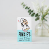 urbanes Indie Comic Konditorei Koch Backen Zuckerg Visitenkarte (Stehend Vorderseite)