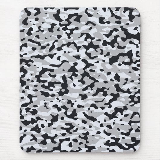 Urbanes Tarnmuster mit hohem Kontrast Mousepad (Vorne)