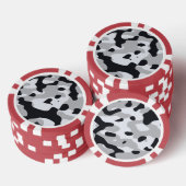 Urbanes Tarnmuster mit hohem Kontrast Pokerchips (Stapel)