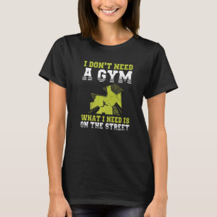 Urbanes Turnhalle-Wandlaufdesign für Traceur-Park T-Shirt