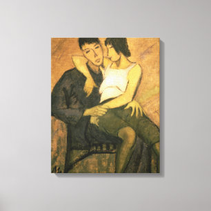 Urbanite Couple, 1920 (Öl auf Leinwand) Leinwanddruck