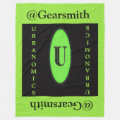 Urbanomics Fleece-große Decke (Vorderseite)