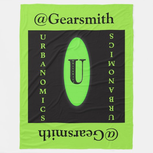 Urbanomics Fleece-große Decke (Vorderseite)