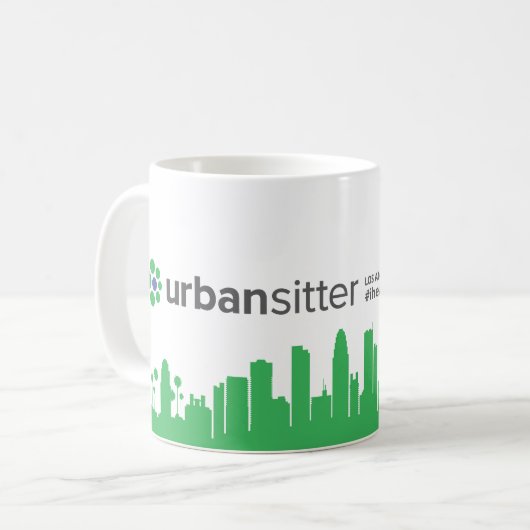 UrbanSitter LA Tasse (Vorderseite Links)