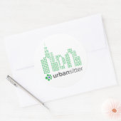 UrbanSitter Rundaufkleber - 3", Blatt 6, glänzend Runder Aufkleber (Umschlag)