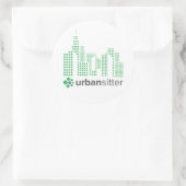 UrbanSitter Rundaufkleber - 3", Blatt 6, glänzend Runder Aufkleber (Tasche)