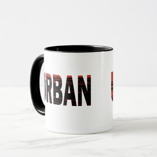 Urbex Urbanart Urban Explorer Tasse (Vorderseite Links)