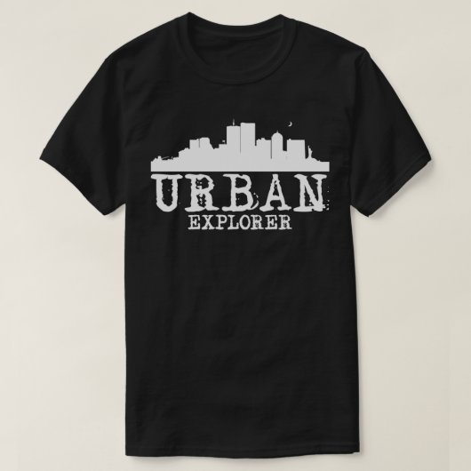 Urbex Urbex hat Städte-Erkundung verloren T-Shirt (Design vorne)