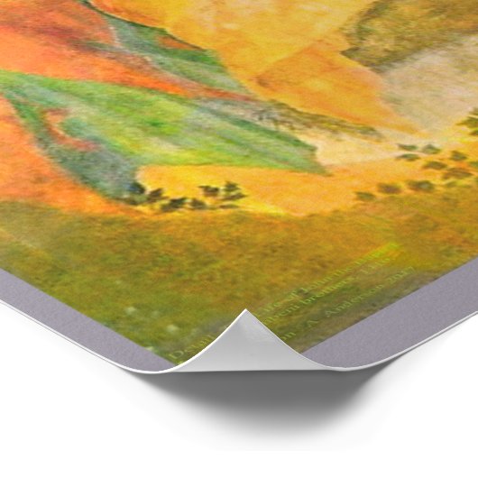 Urbino Life of John the Baptist by Salimbeni Poster (Ecke)