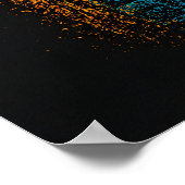 Urbüffel-Totem Abstracte Kunst – Expressionismus Poster (Ecke)