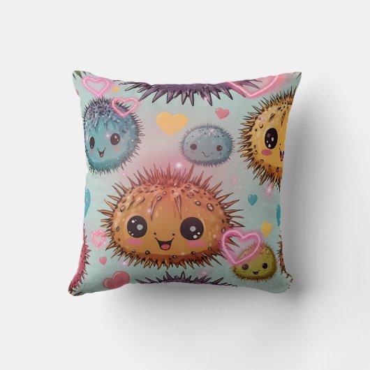 Urchin Heart Print Kissen (Rückseite)