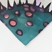 Urchin mit Sternen Print Fleecedecke (Ecke)