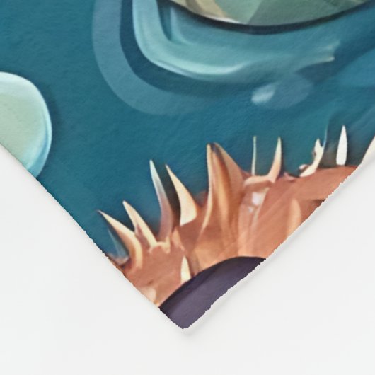 Urchin Print Fleecedecke (Ecke)