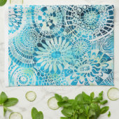 Urchin und Opihi Party tropische Muster Geschirrtuch (Gefaltet)