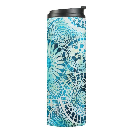 Urchin und Opihi Party tropische Muster Thermosbecher (Nach links gedreht)