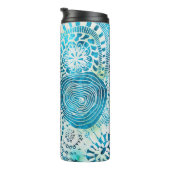 Urchin und Opihi Party tropische Muster Thermosbecher (Nach rechts gedreht)