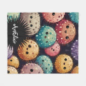 Urchin Unique Print Fleecedecke (Vorderseite (Horizontal))