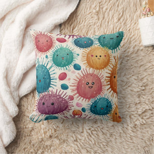 Urchin Watercolor Print Kissen